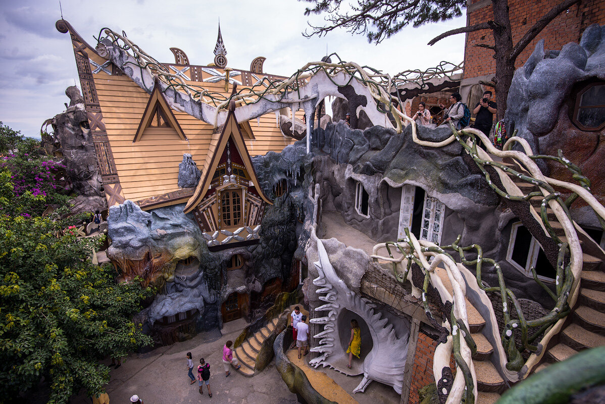 🌳 "Сумасшедший дом" в Далате: Лабиринт из дерева и фантазии 🤯