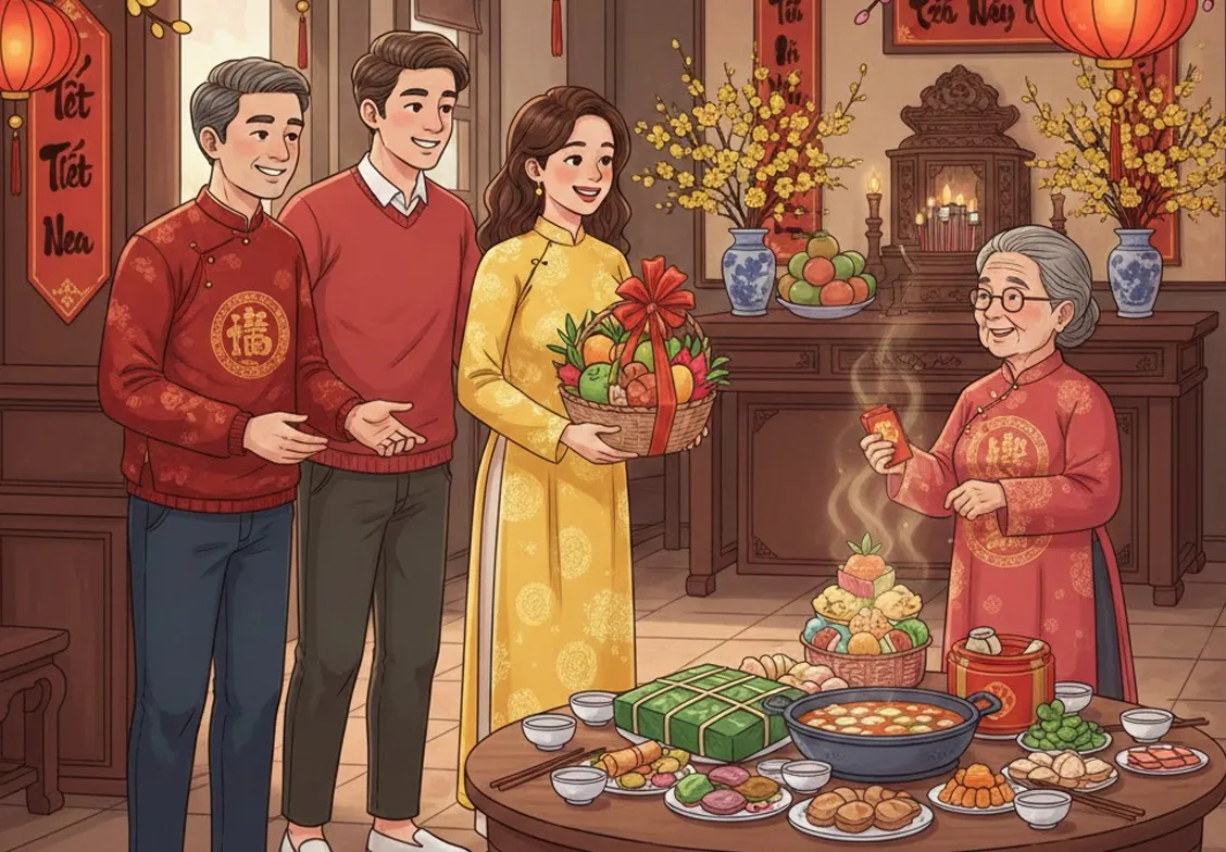 Как праздновать Тэт в гостях у вьетнамской семьи