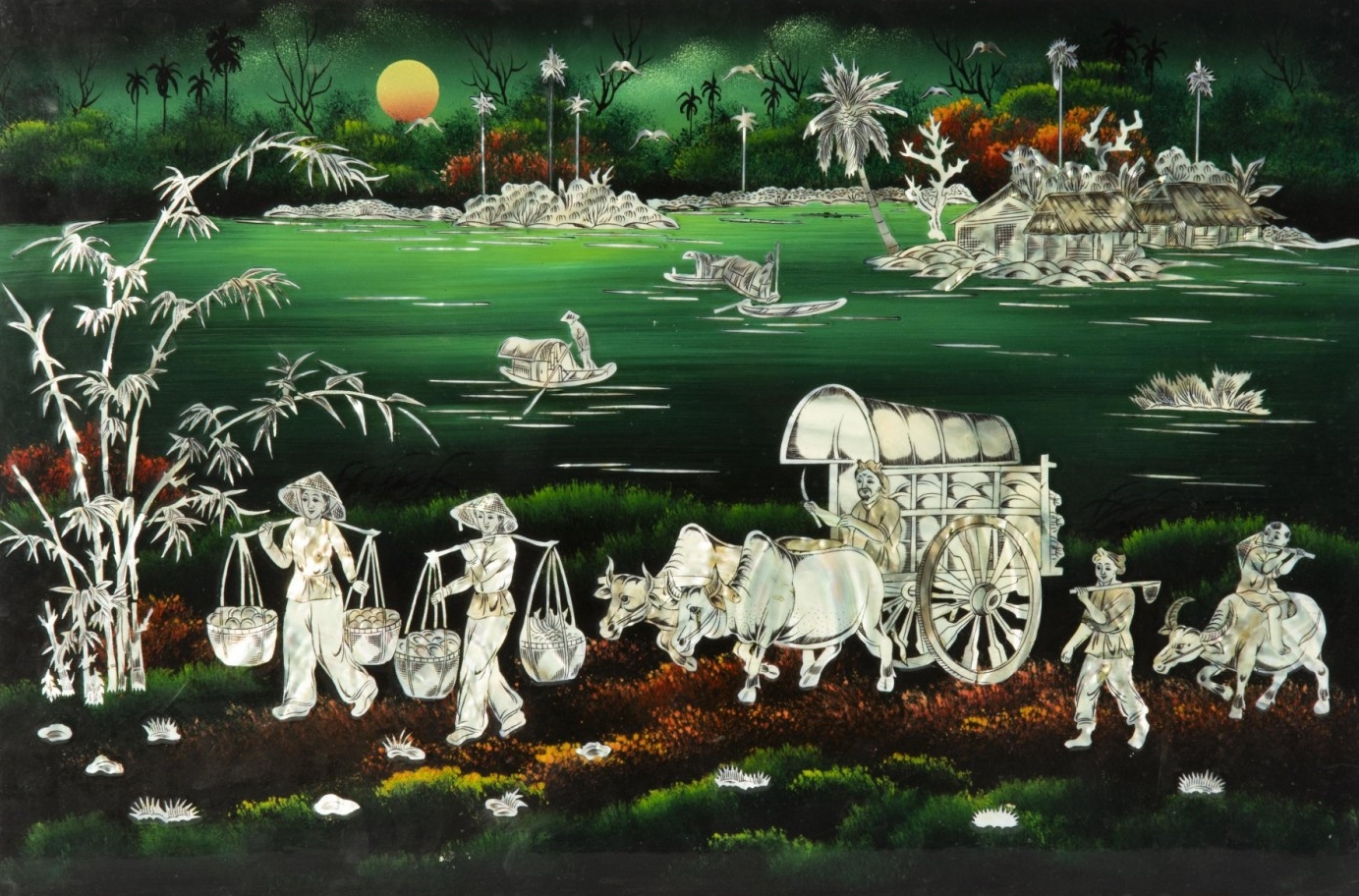 🎨 Лаковая живопись: Загадочный Блеск Вьетнамского Лака